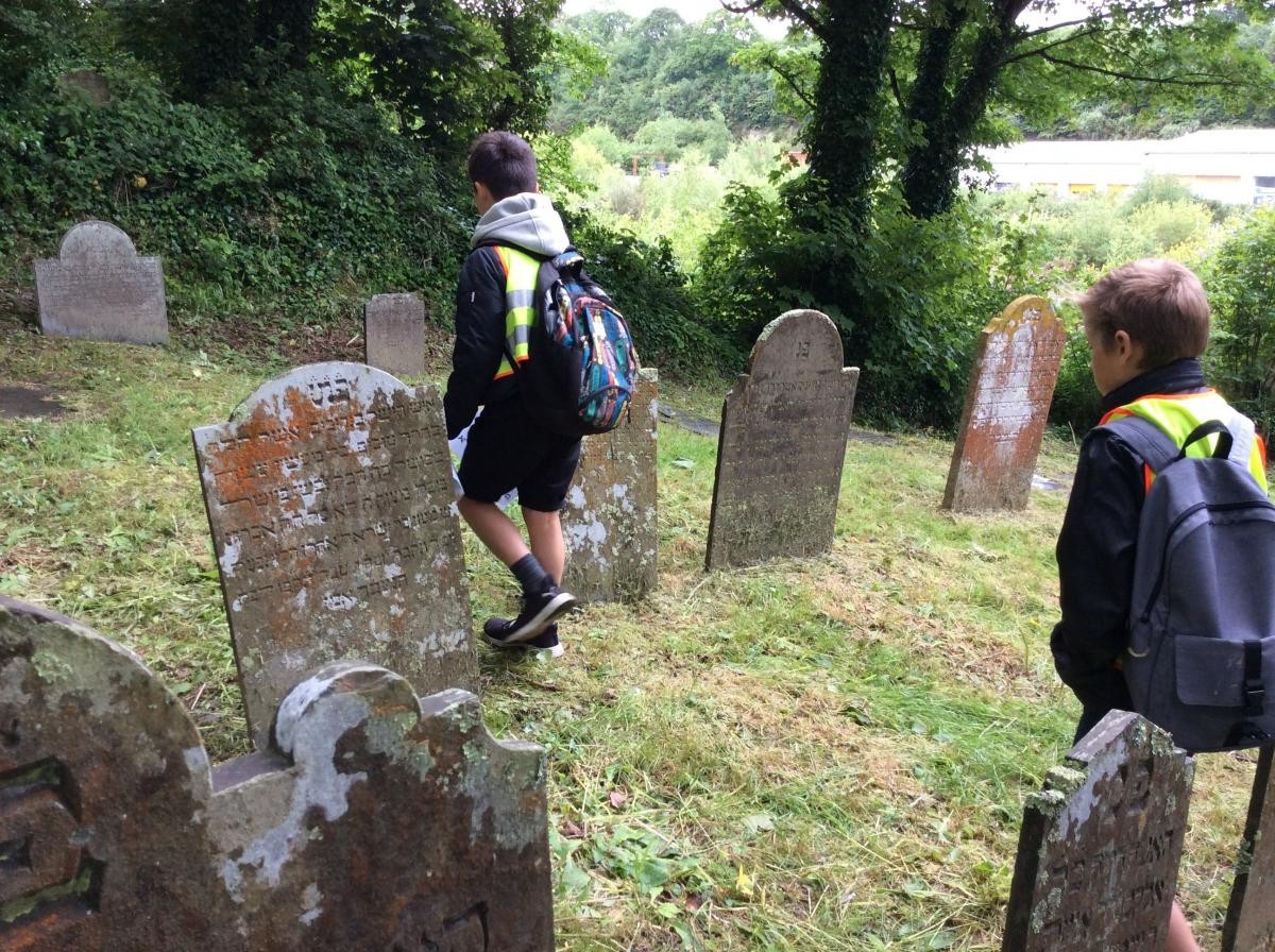 Visiting the local Jewish cemetery in Year 5
