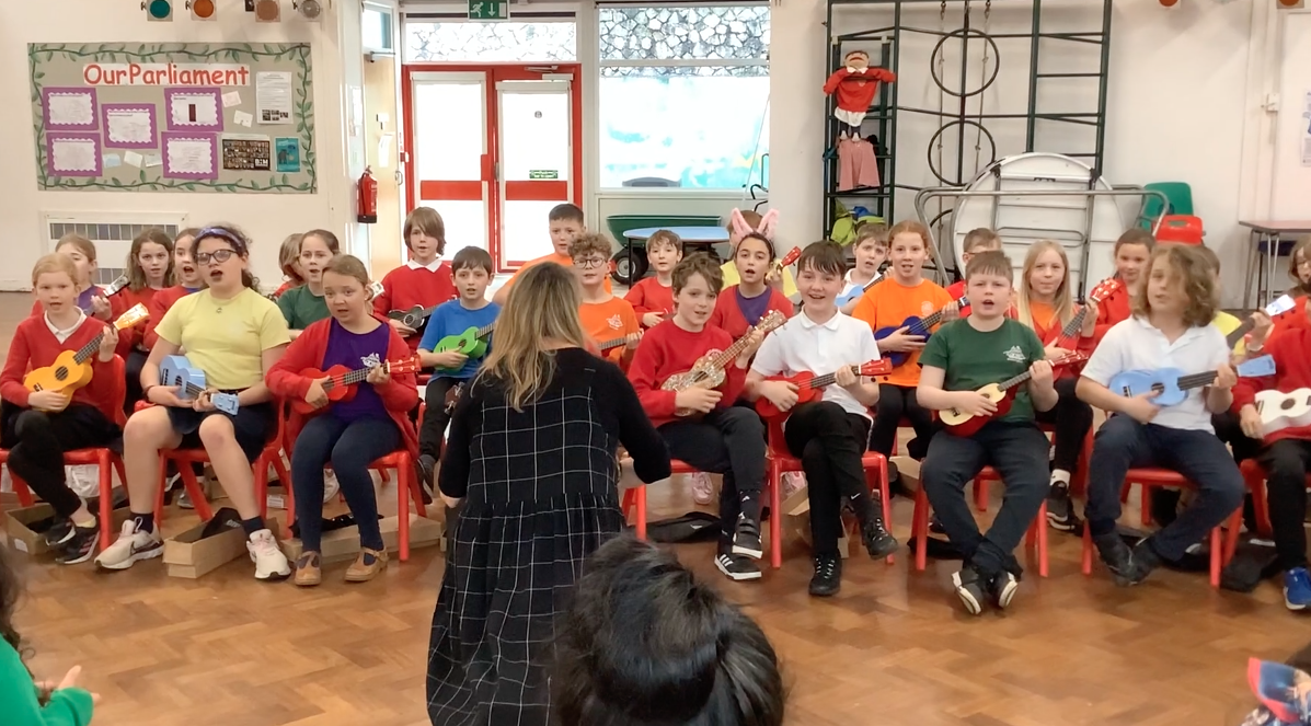 We have been learning the ukulele through the First Access scheme. 