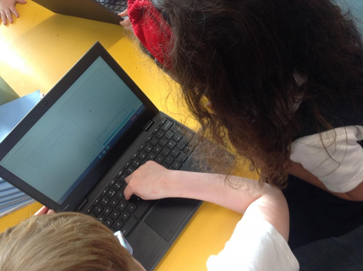 Using our new chromebooks