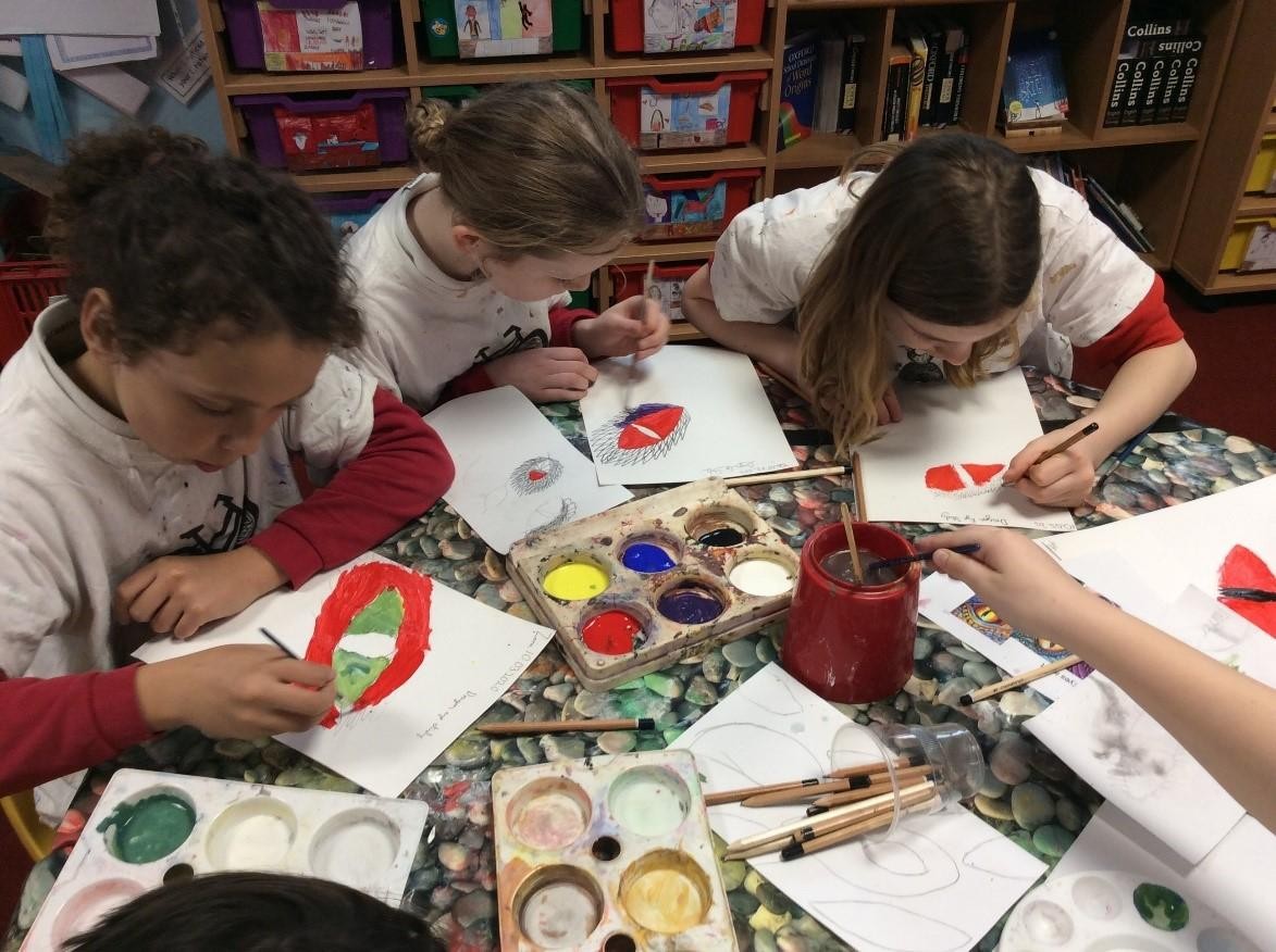 Painting dragon eyes