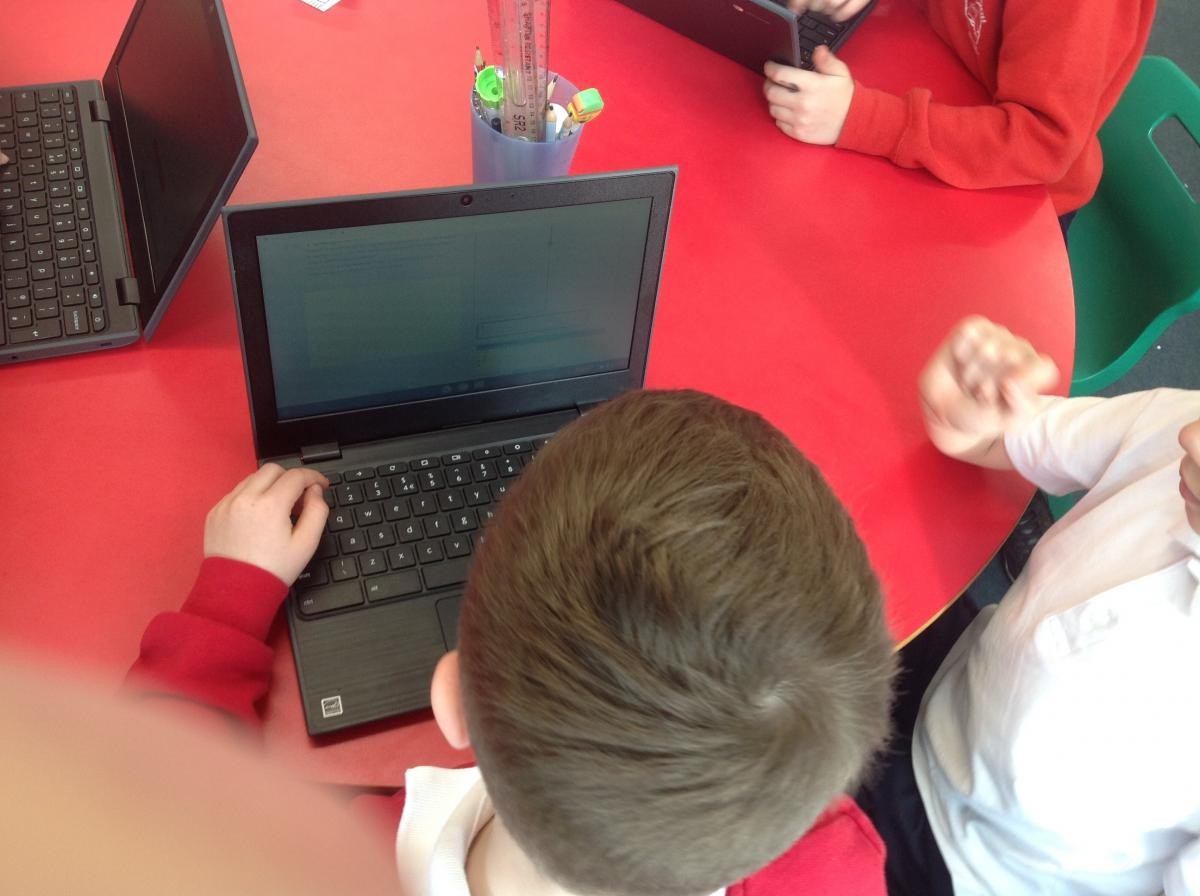 Using our new chromebooks