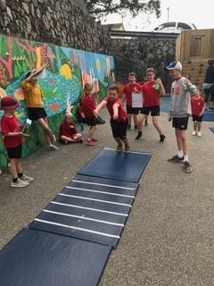 Children taking part in outdoor activity