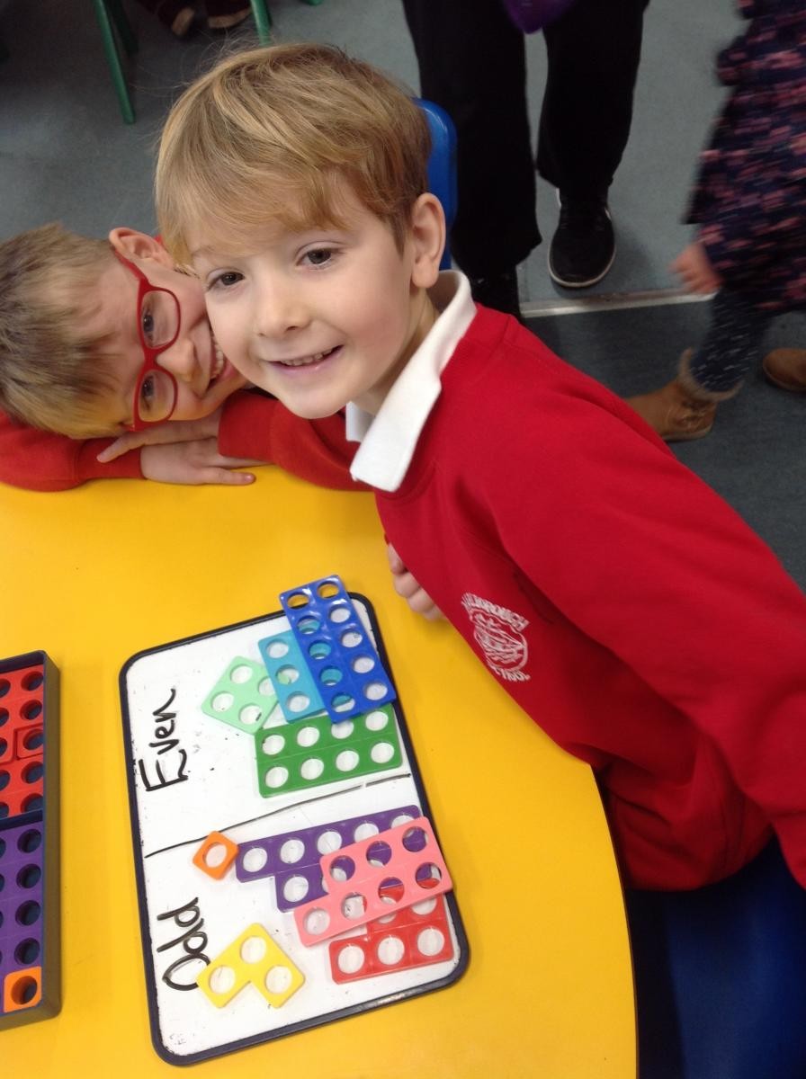 Using the Numicon to explore odd and even numbers in Year 2
