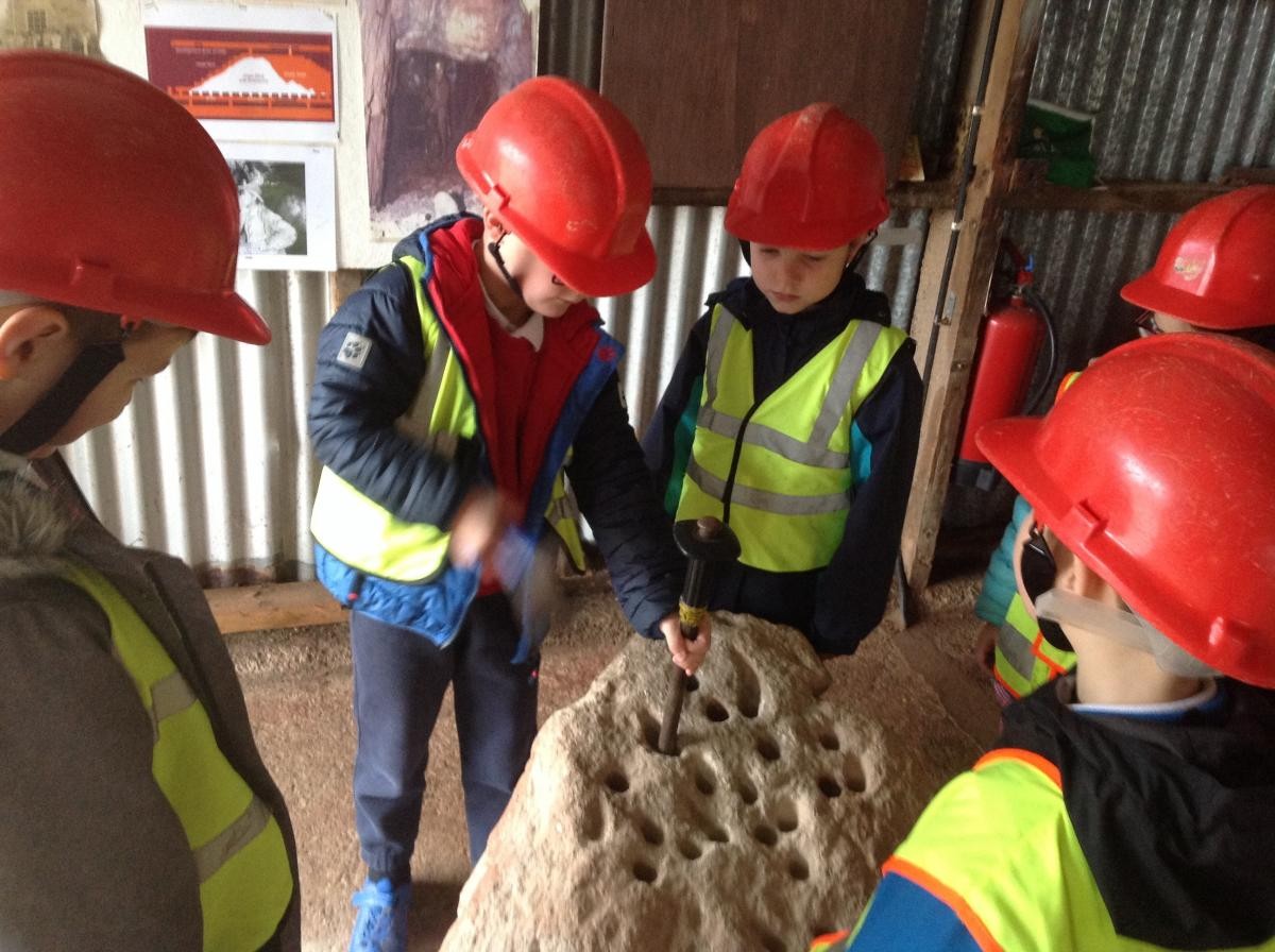 Learning about the history of Tin Mining in Cornwall - Year 2 at Geevor Tin Mine