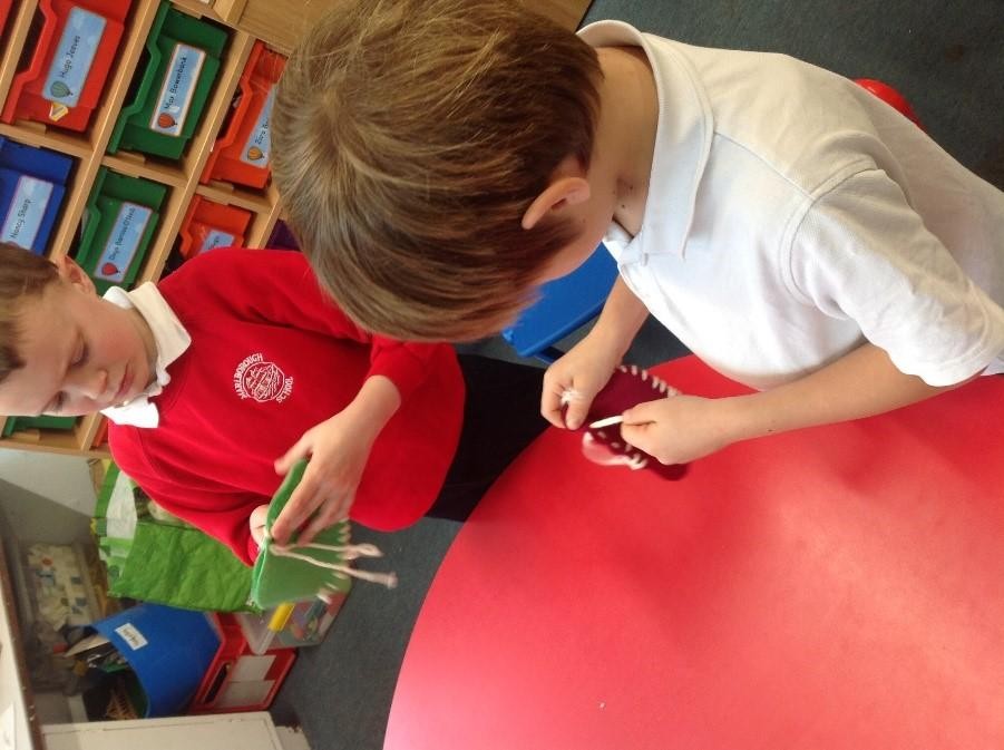 Sewing pouches in Year 2