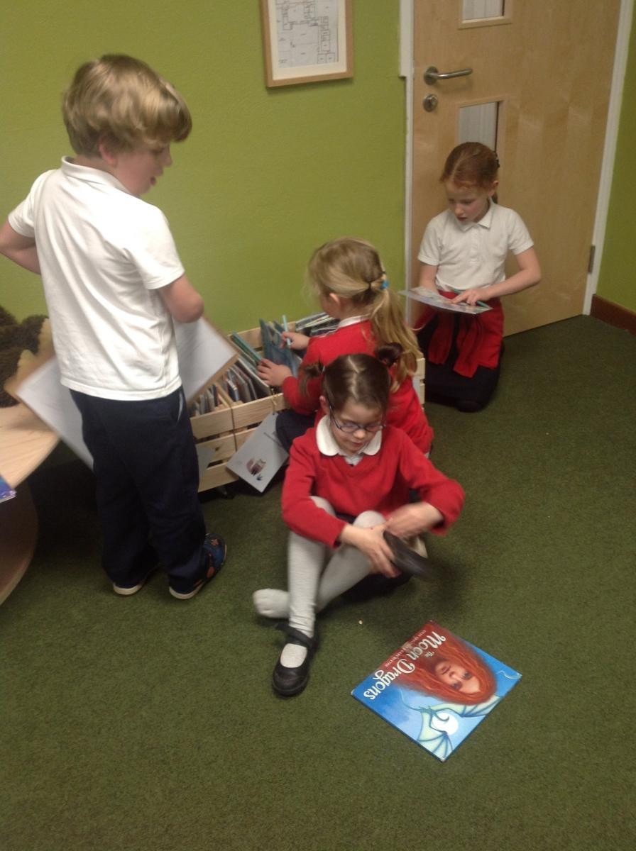 Enjoying the new library space - 'The Burrow'