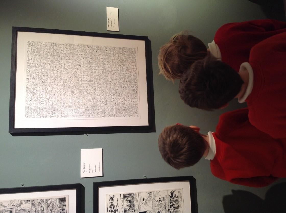 Cornish landscape Falmouth Art Gallery workshop in Year 2