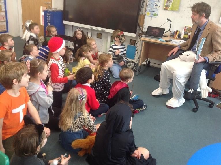A 'surprise' reader during our week of words sharing a story