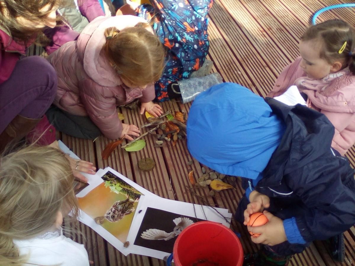Children engaged in activity 
