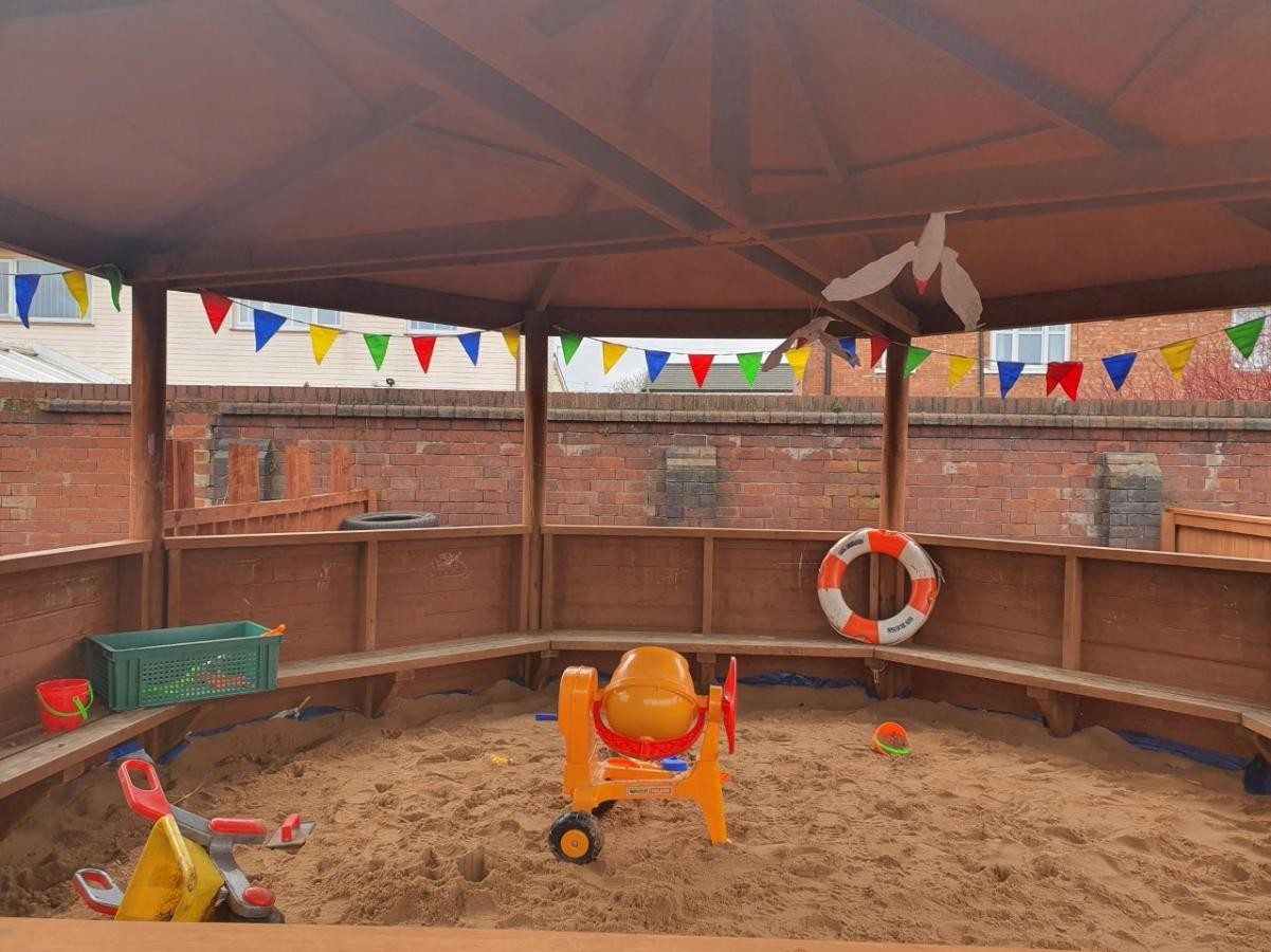 Inside our Seaside Sand Area