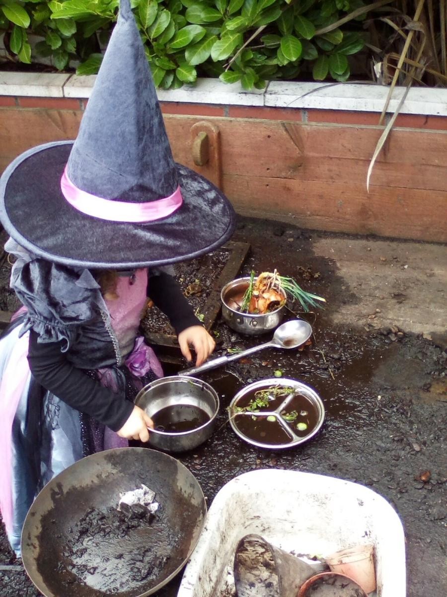 potions in the mud kitchen