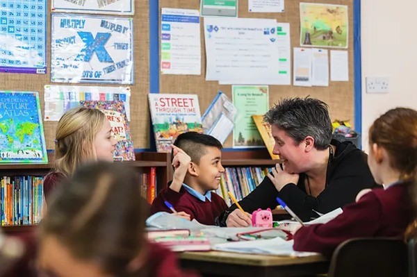 Children engaged in learning