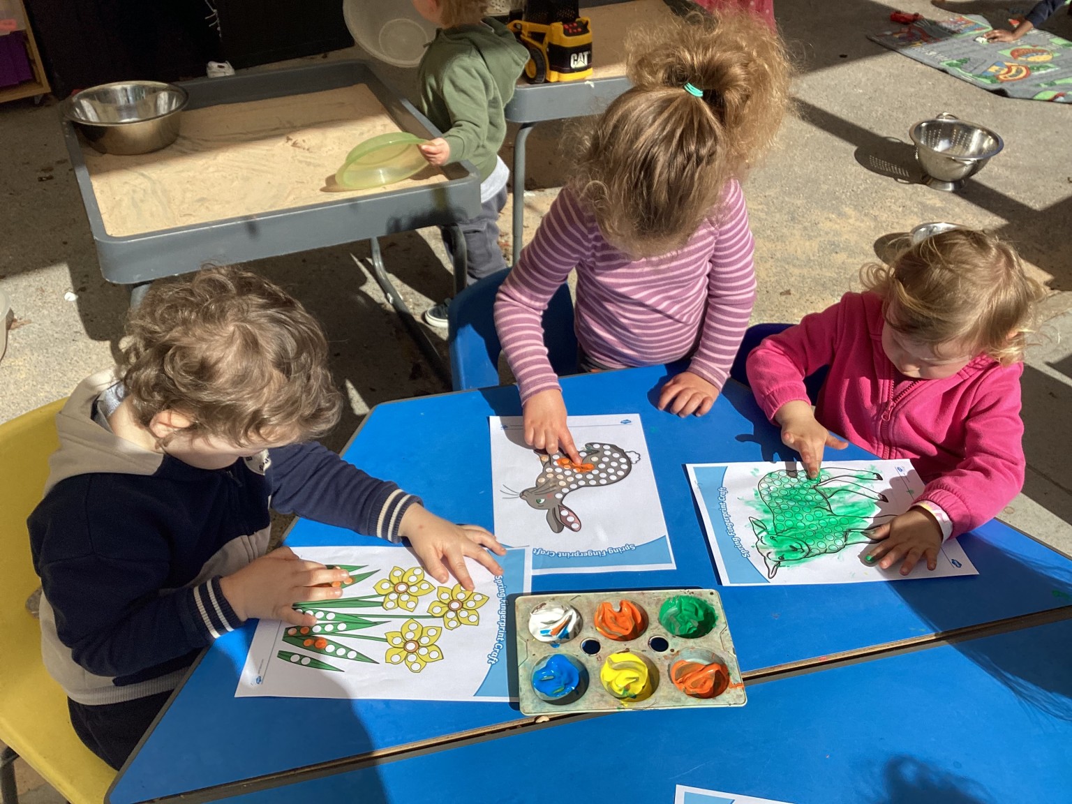 Painting outside