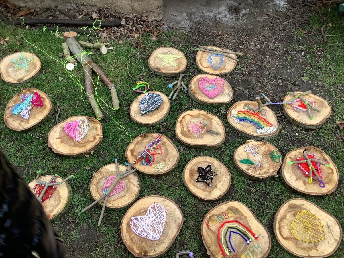 Outdoor learning at the Rising sun country park