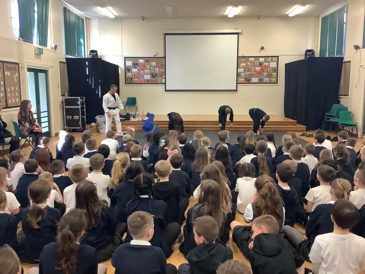 Judo club demonstration