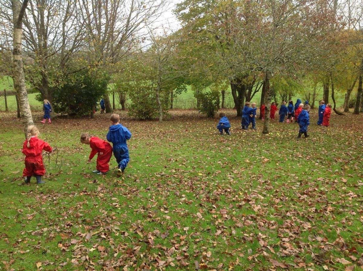 Looking for signs of Autumn on our welly walk.