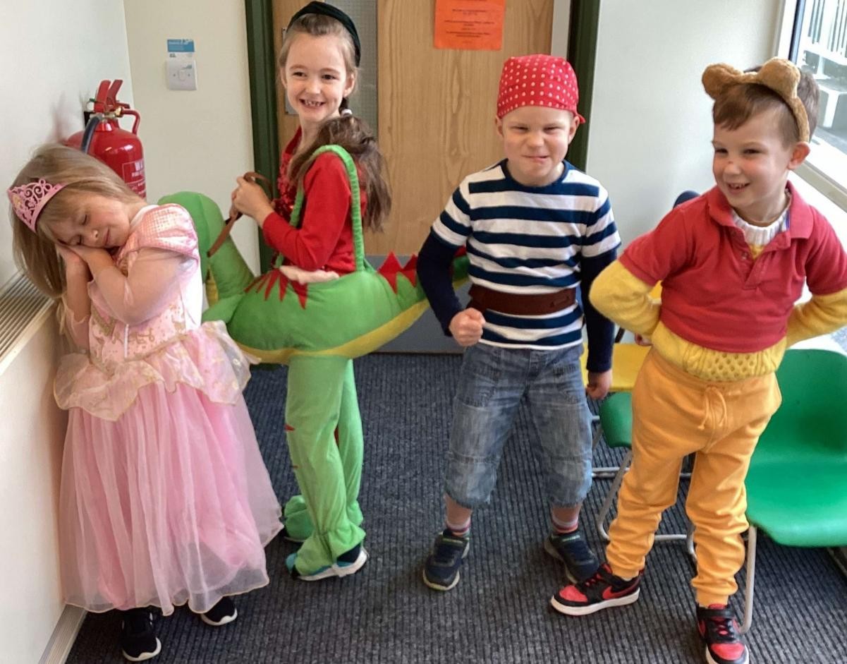 We dressed up as book characters