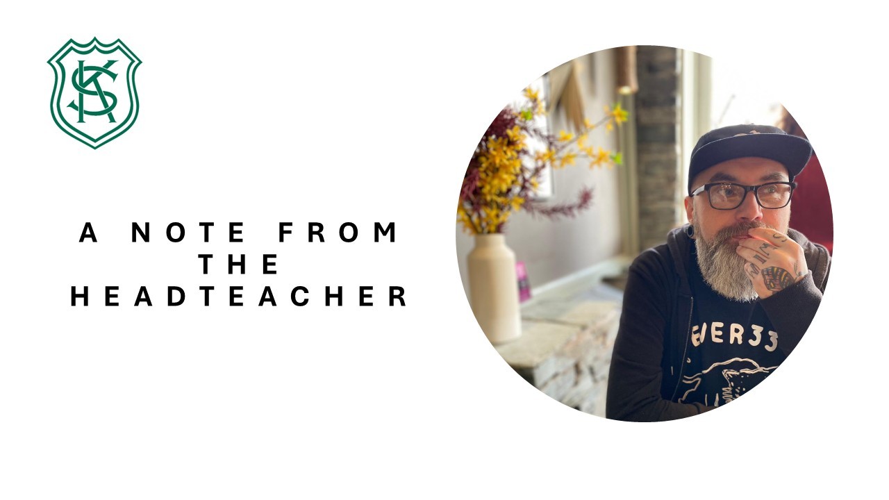 A note from the headteacher