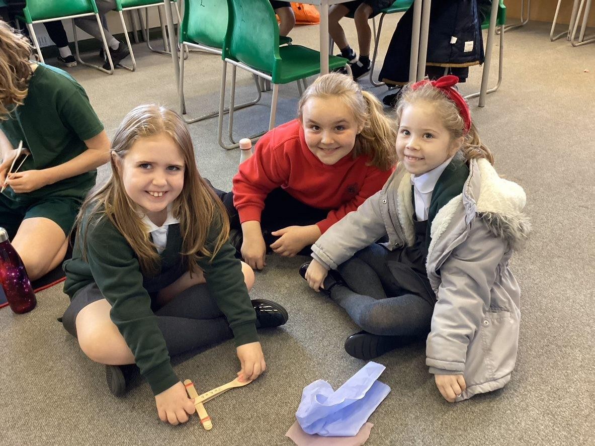To launch our Romans topic in KS2, children took part in workshops learning how to make a catapult and a mosaic.