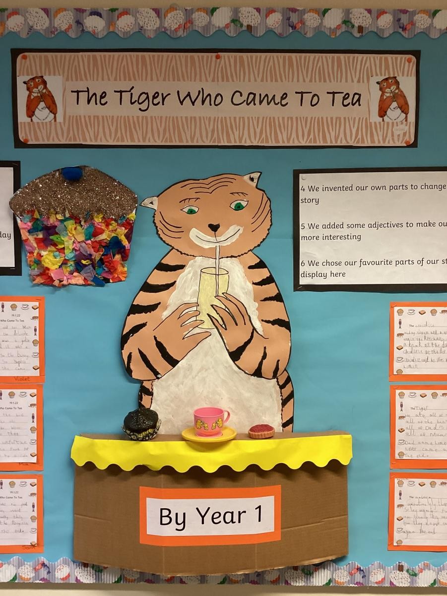 "The Tiger Who Came To Tea" By Year 1