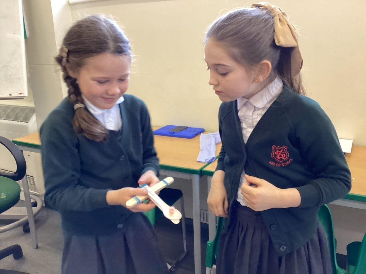 To launch our Romans topic in KS2, children took part in workshops learning how to make a catapult and a mosaic.