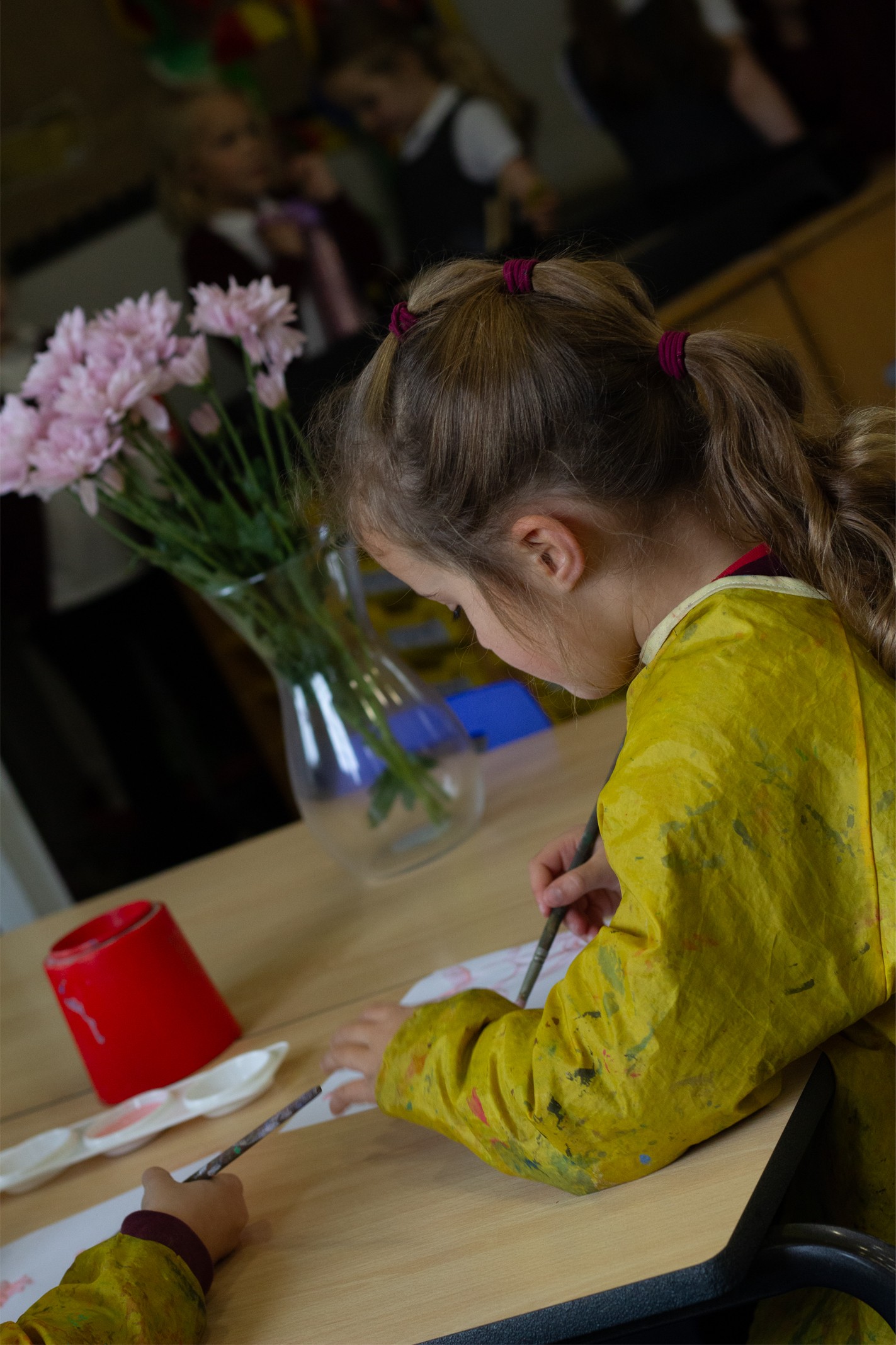 Child painting