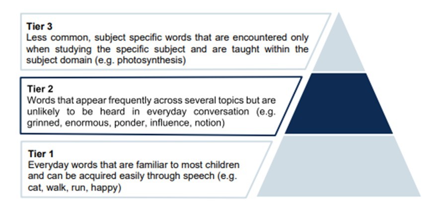 Vocabulary tiers