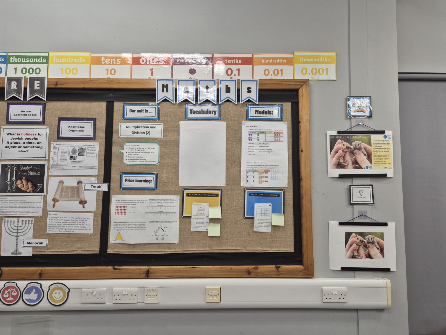 Maths Working Wall - Multiplication
