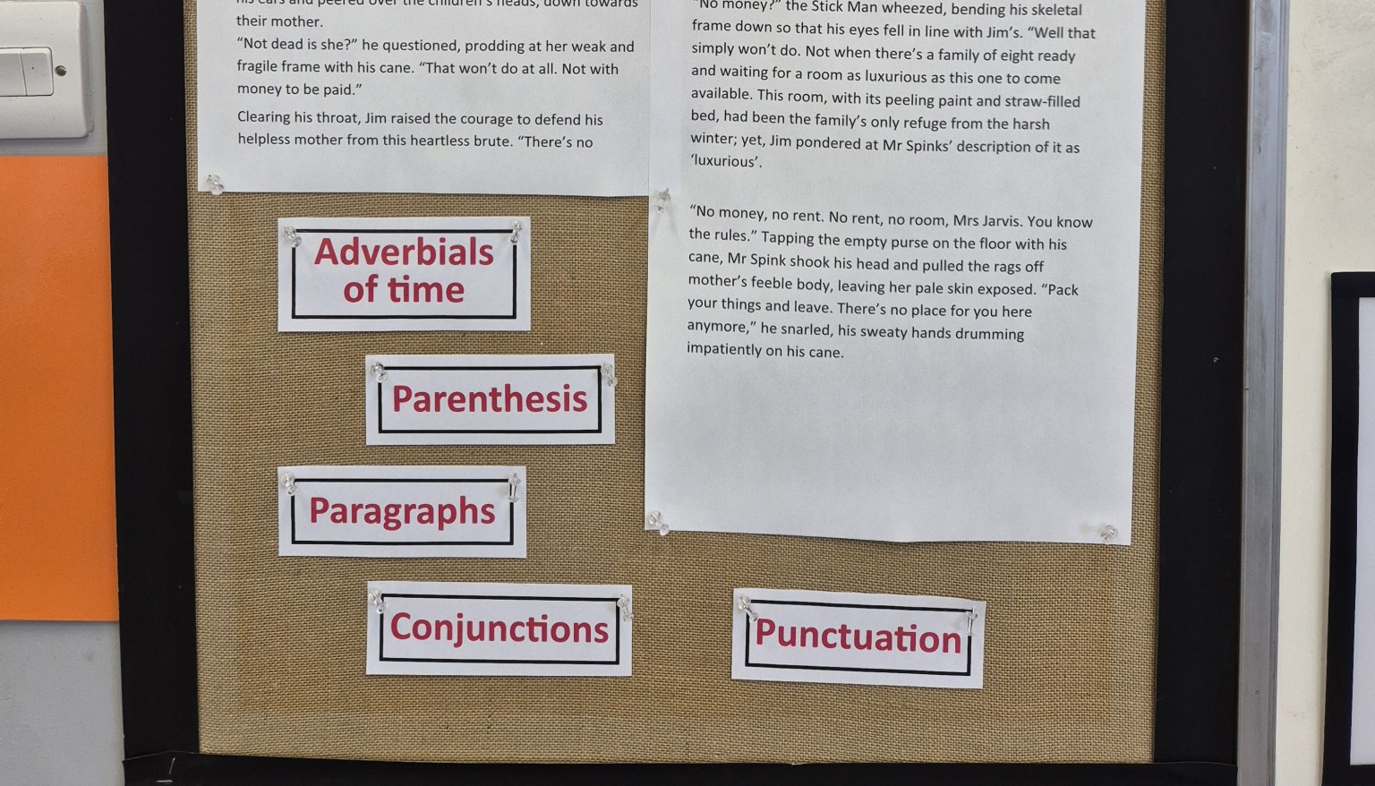 English Working Wall - WAGOL features