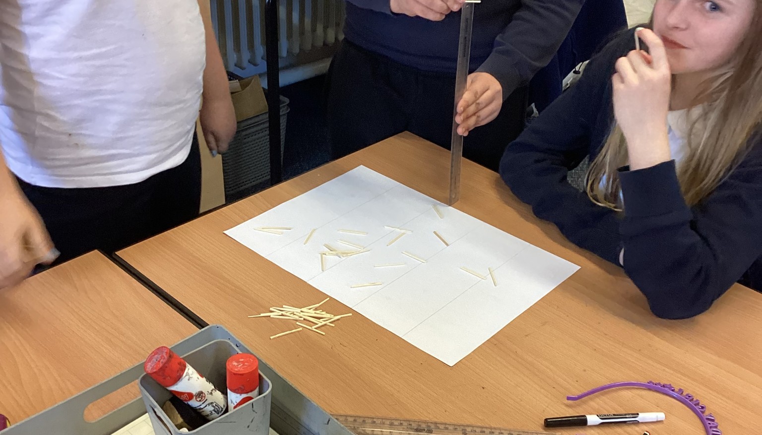 Year 6 taking part in the Pi world record challenge!