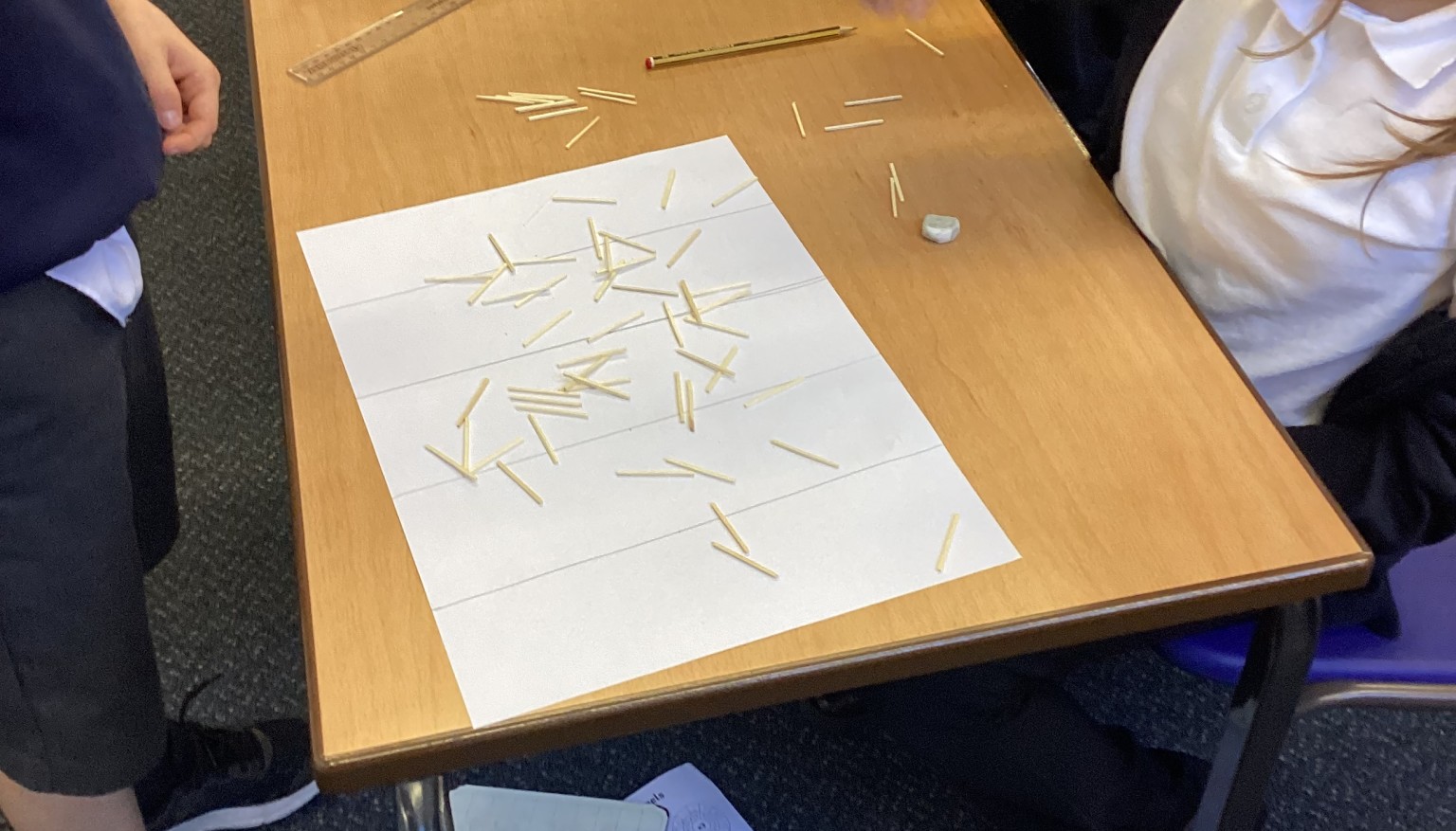 Year 6 taking part in the Pi world record challenge!