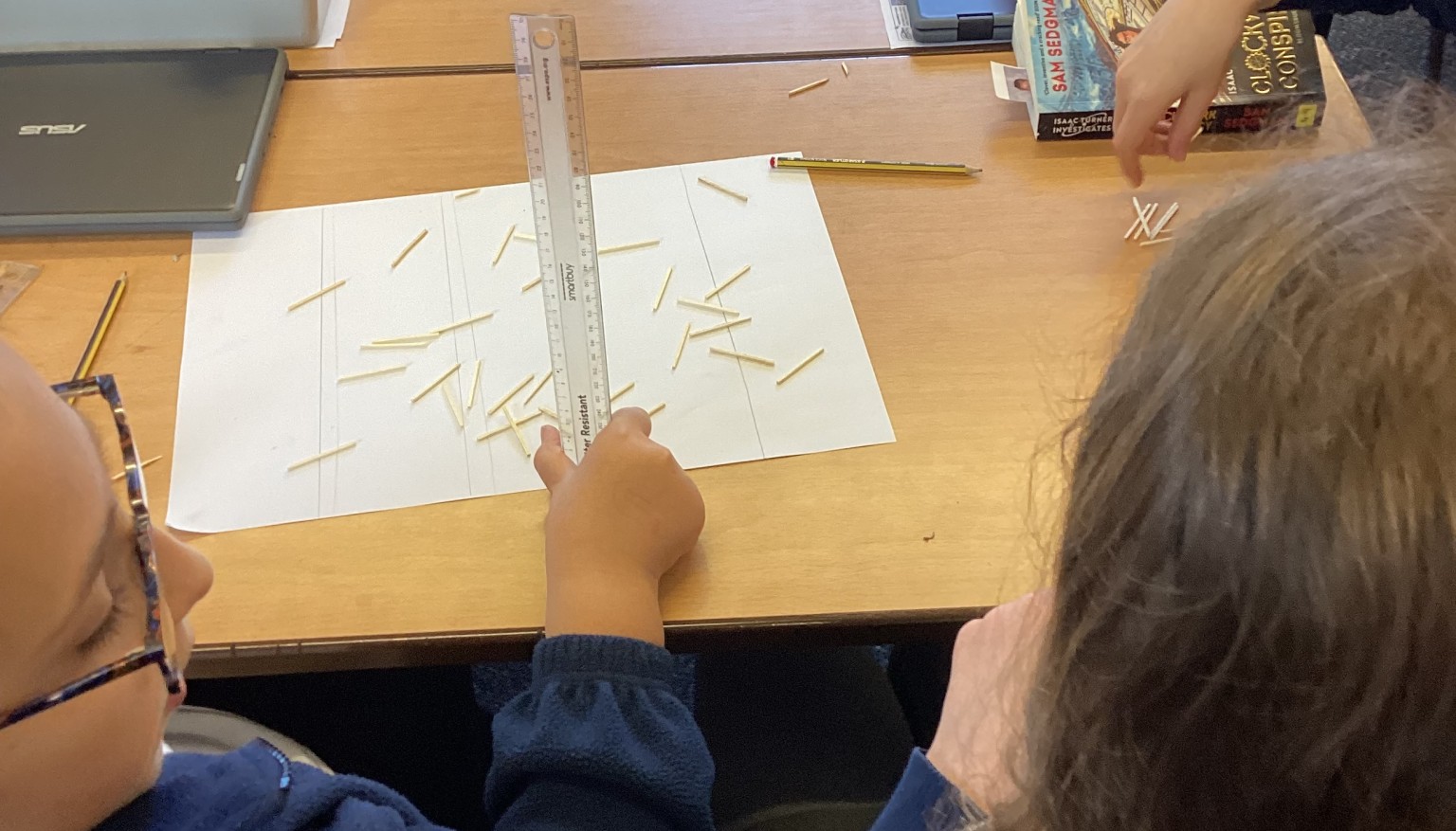 Year 6 taking part in the Pi world record challenge!