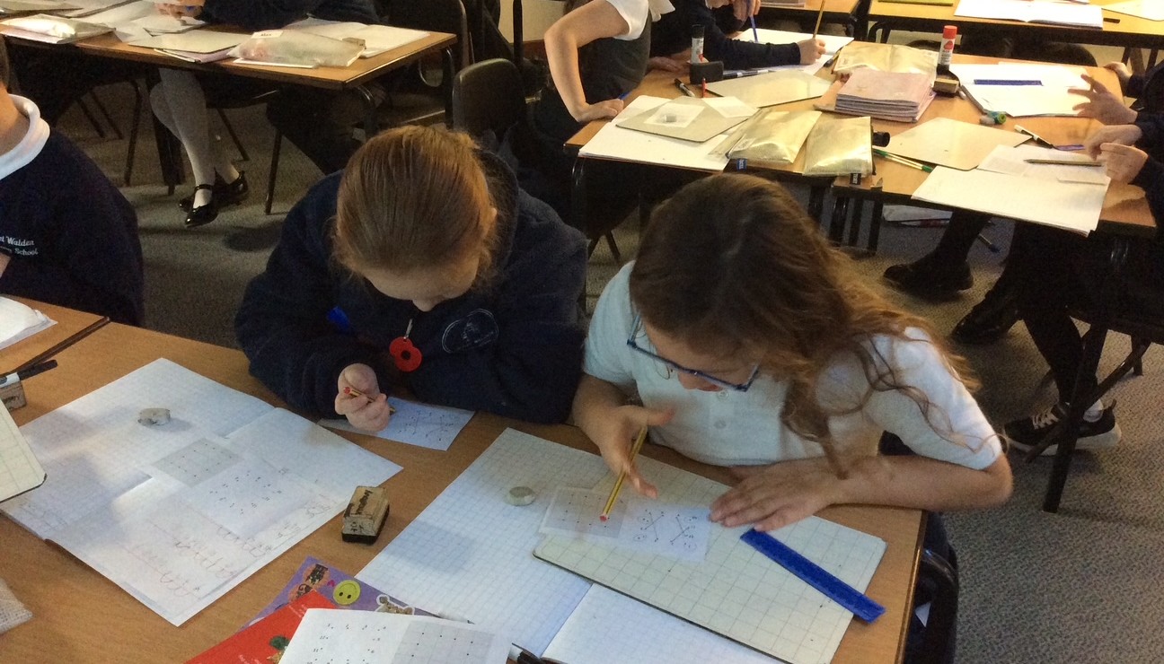 Year 6 taking part in the Pi world record challenge!