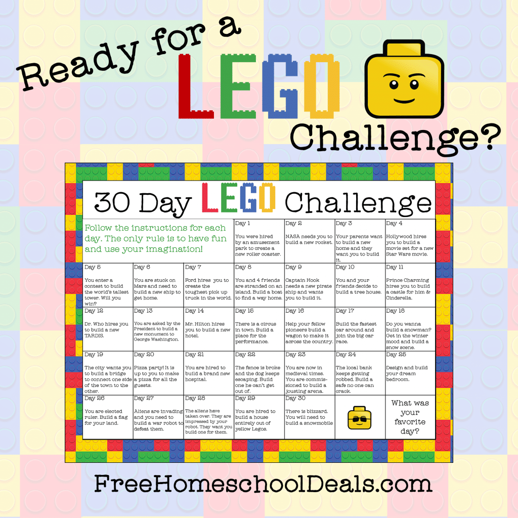 30 day Lego challenge 