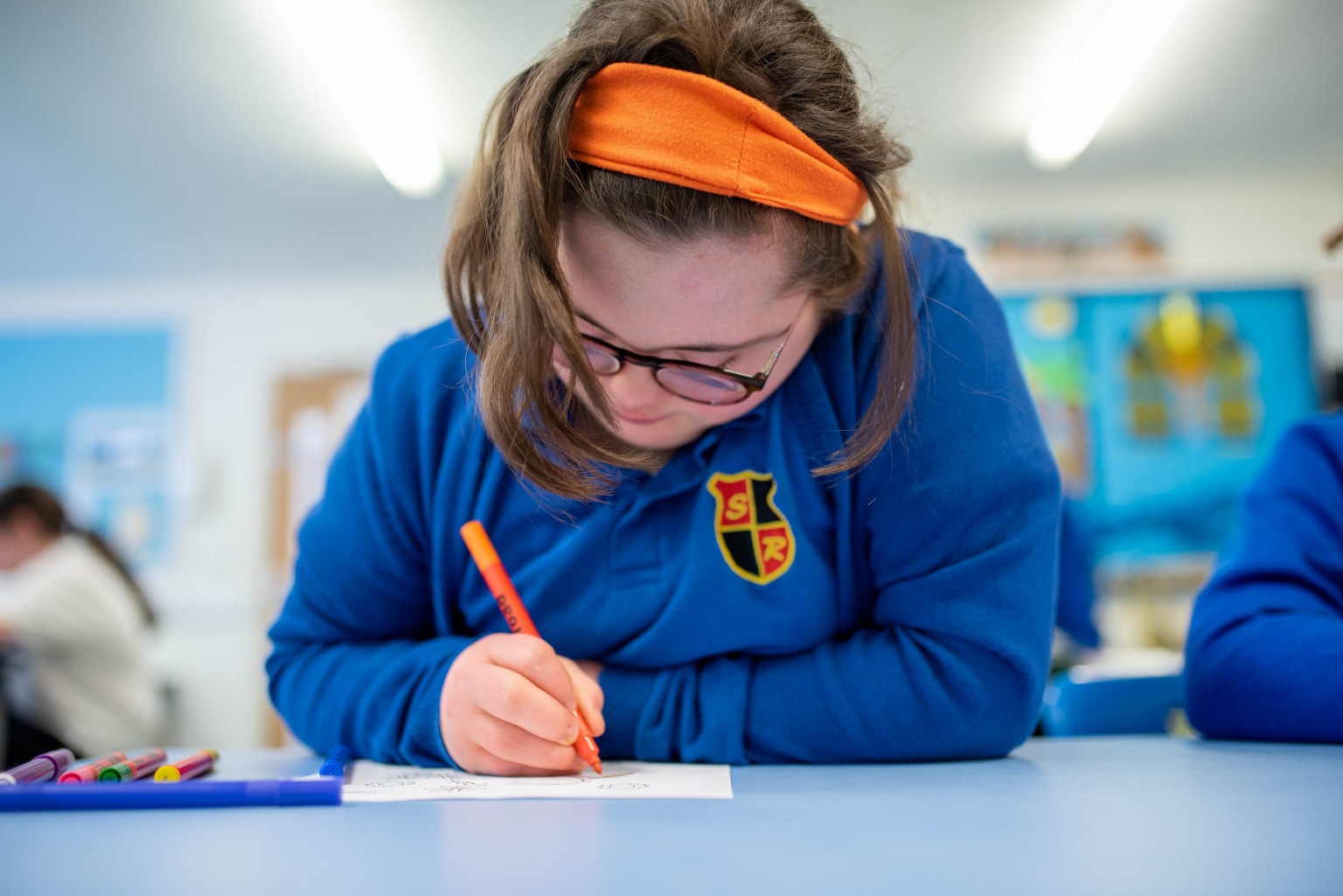 Child writing