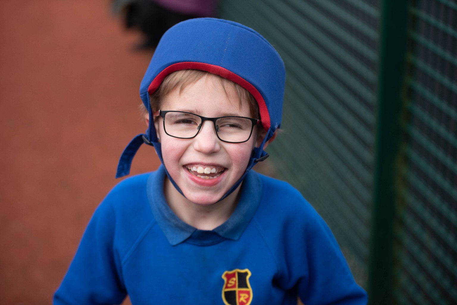 Child smiling at the camera 