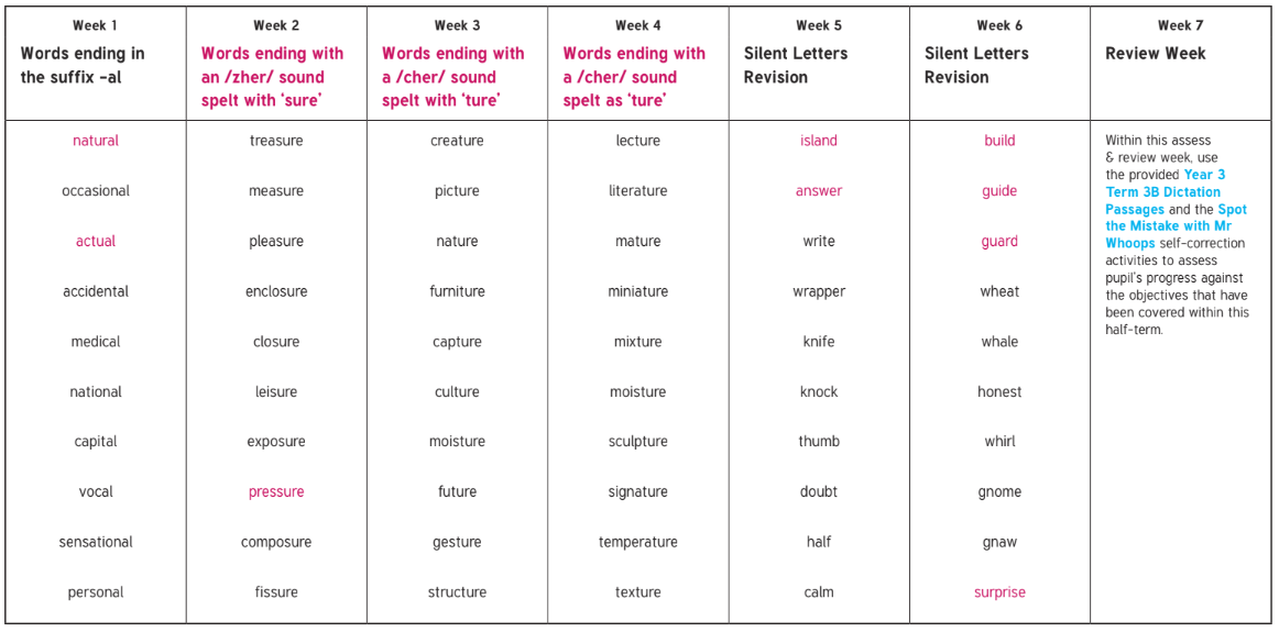 Year 3 Term 3B