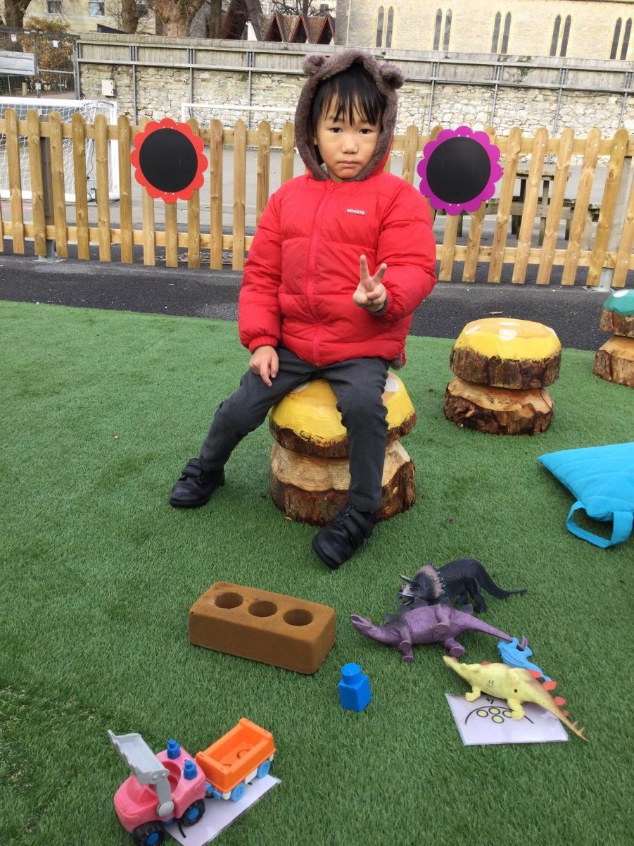 Counting in our outside area