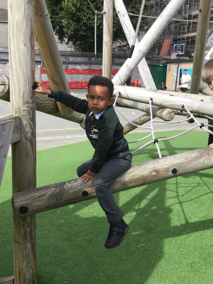 Using our climbing frame