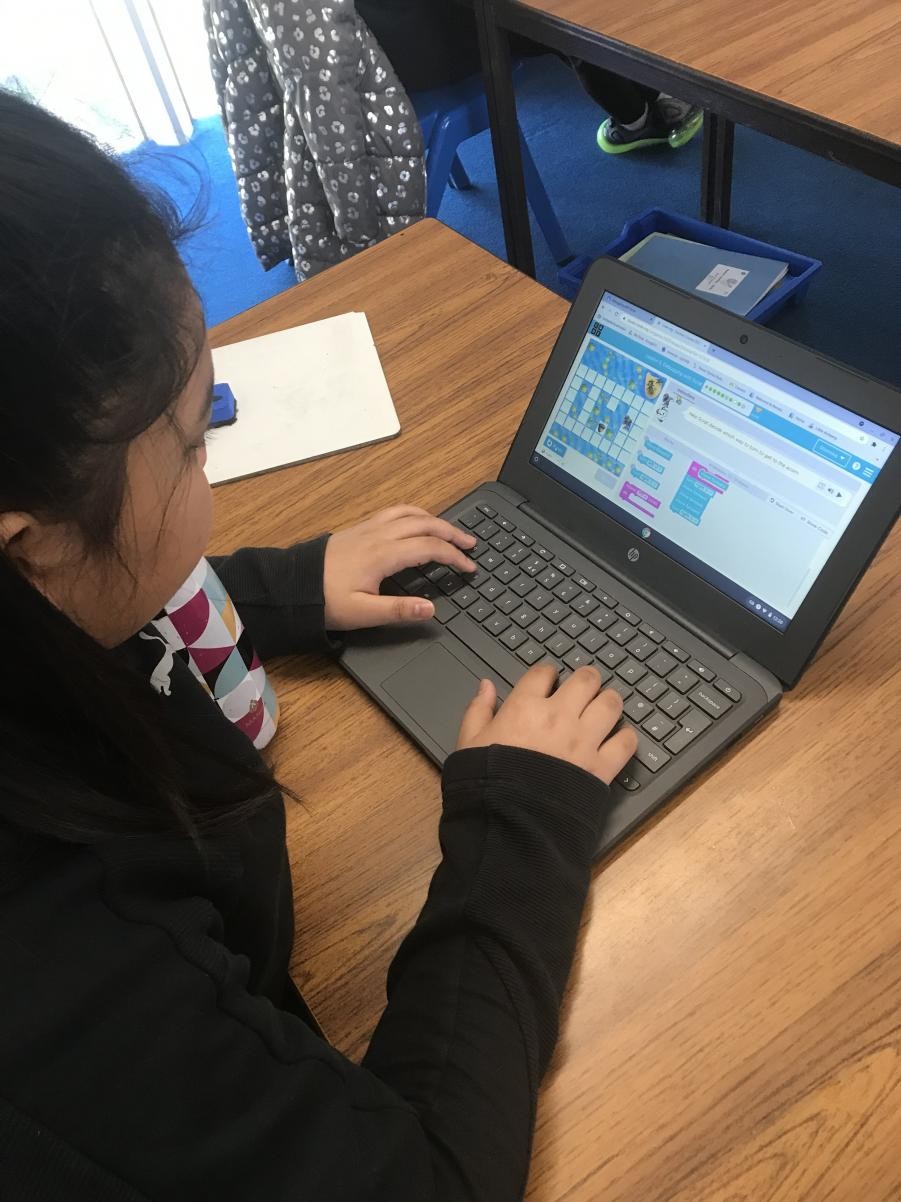 Our KS2 children are learning the basics of programming and coding!