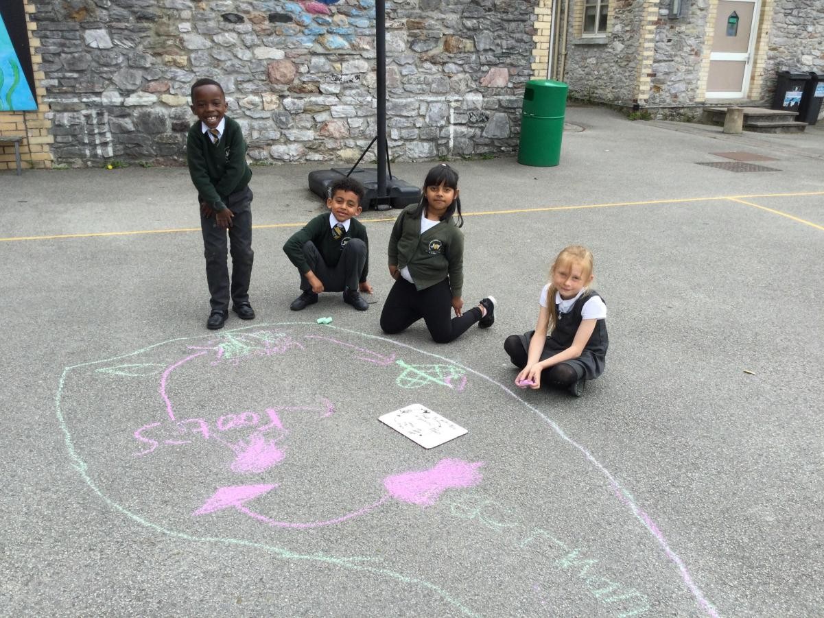 We loved taking our science skills outside! We drew the stages of a plant's life cycle.