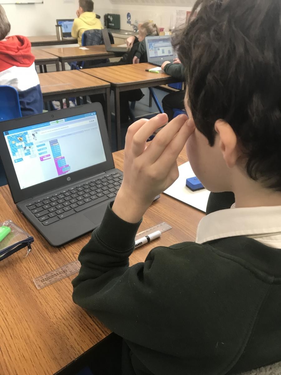 Our KS2 children are learning the basics of programming and coding!