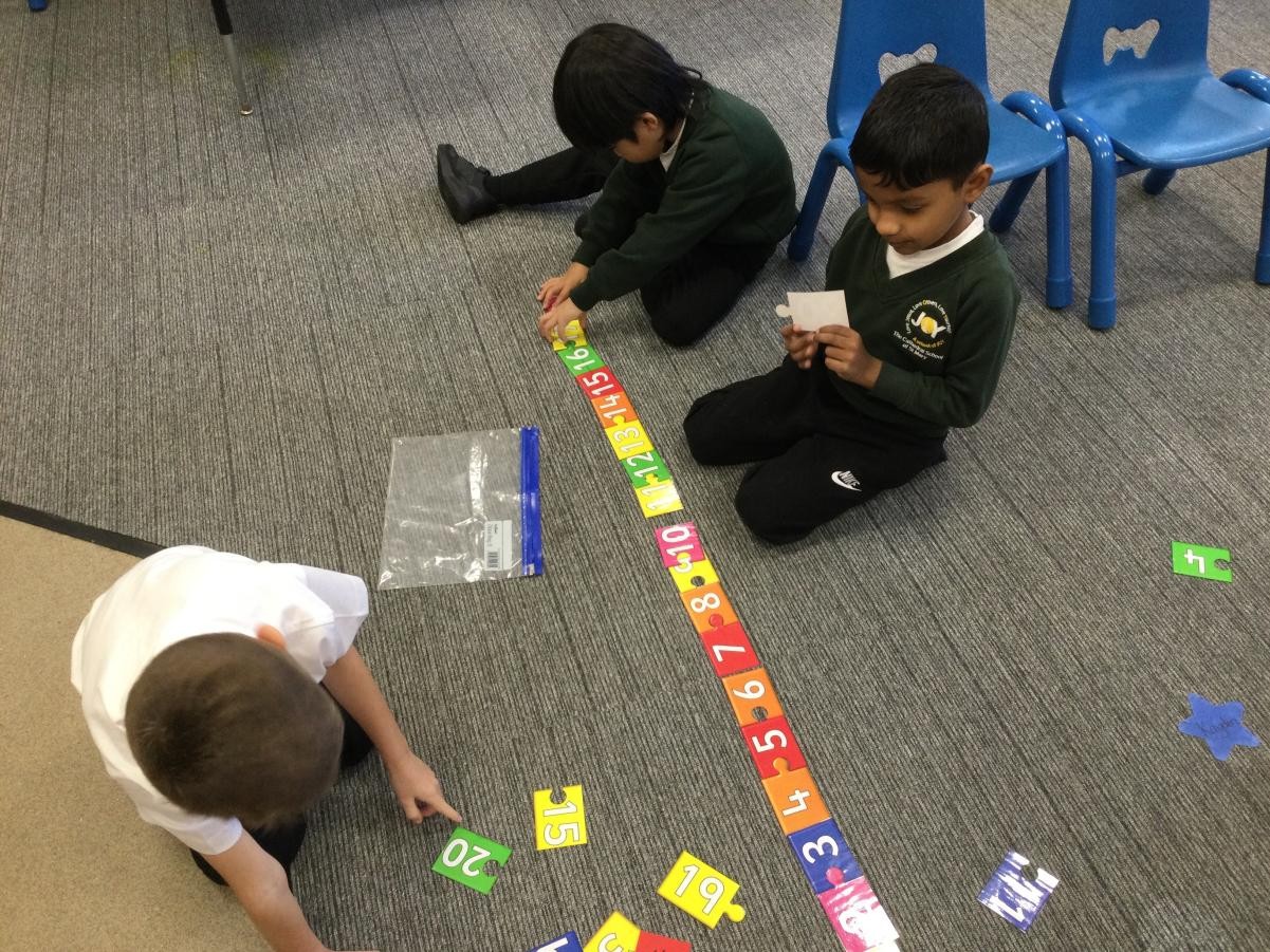 Counting and ordering numbers to 20