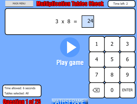 Mathsframe MTC Practice