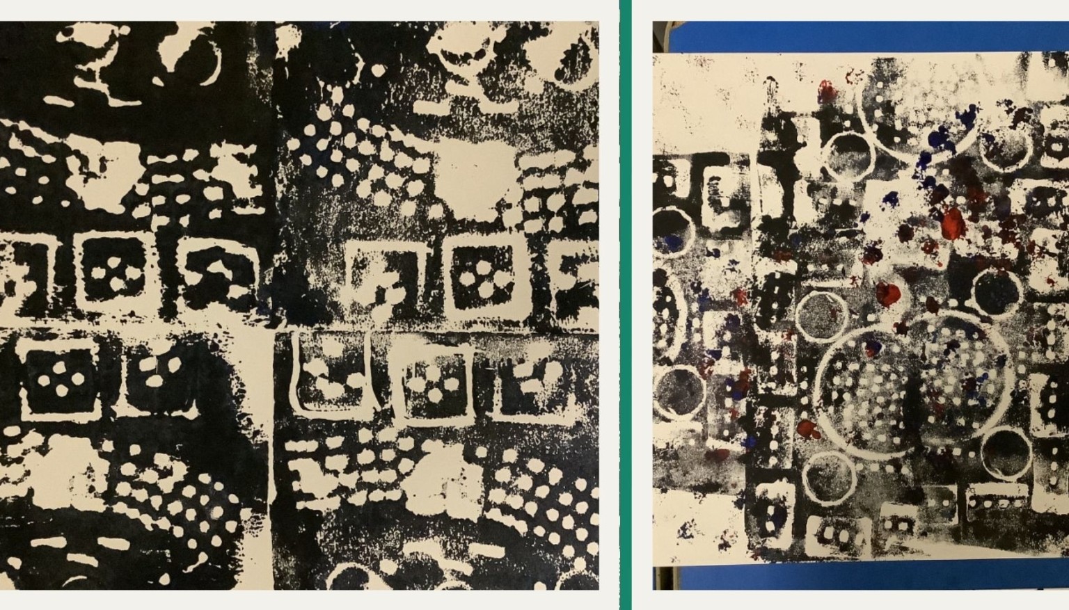 Printing using foam baords 