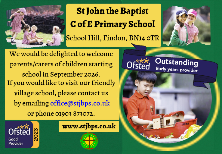 New Reception informatino for 2026