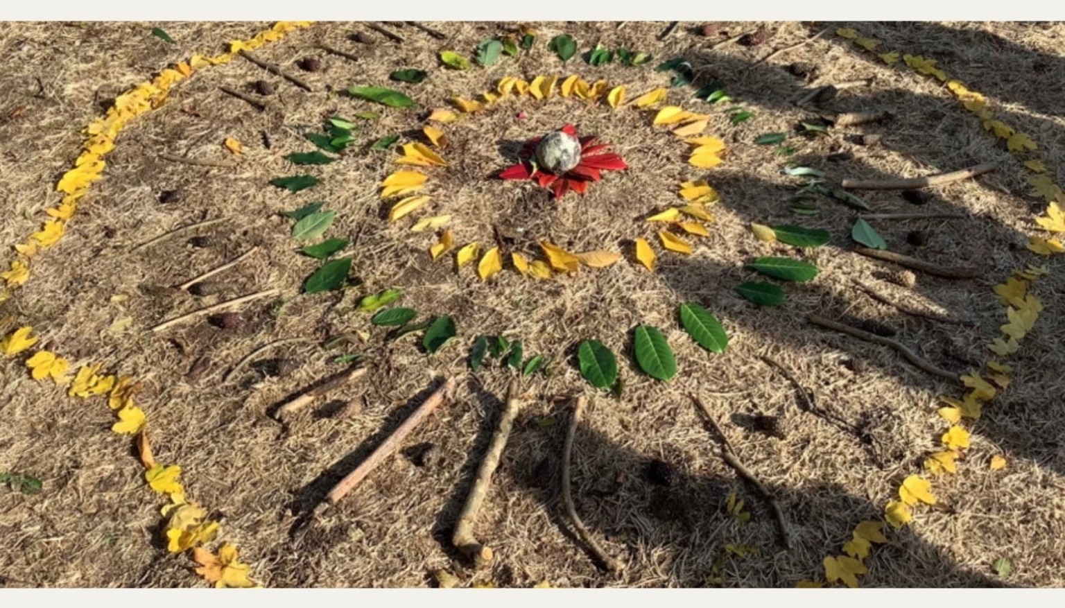 The whole class worked together to create a fabulous piece of art 