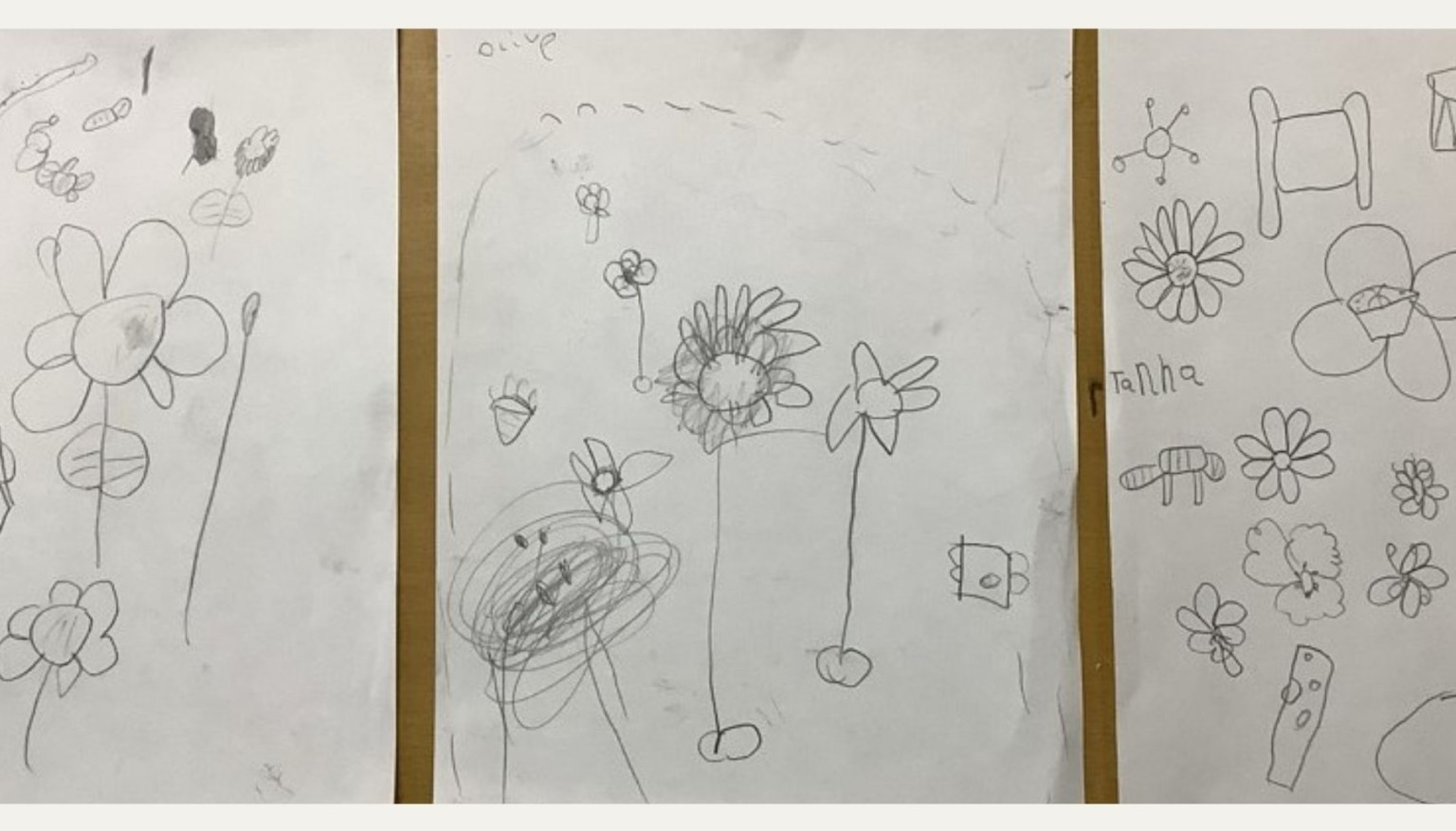 Year 1 - pencil drawings