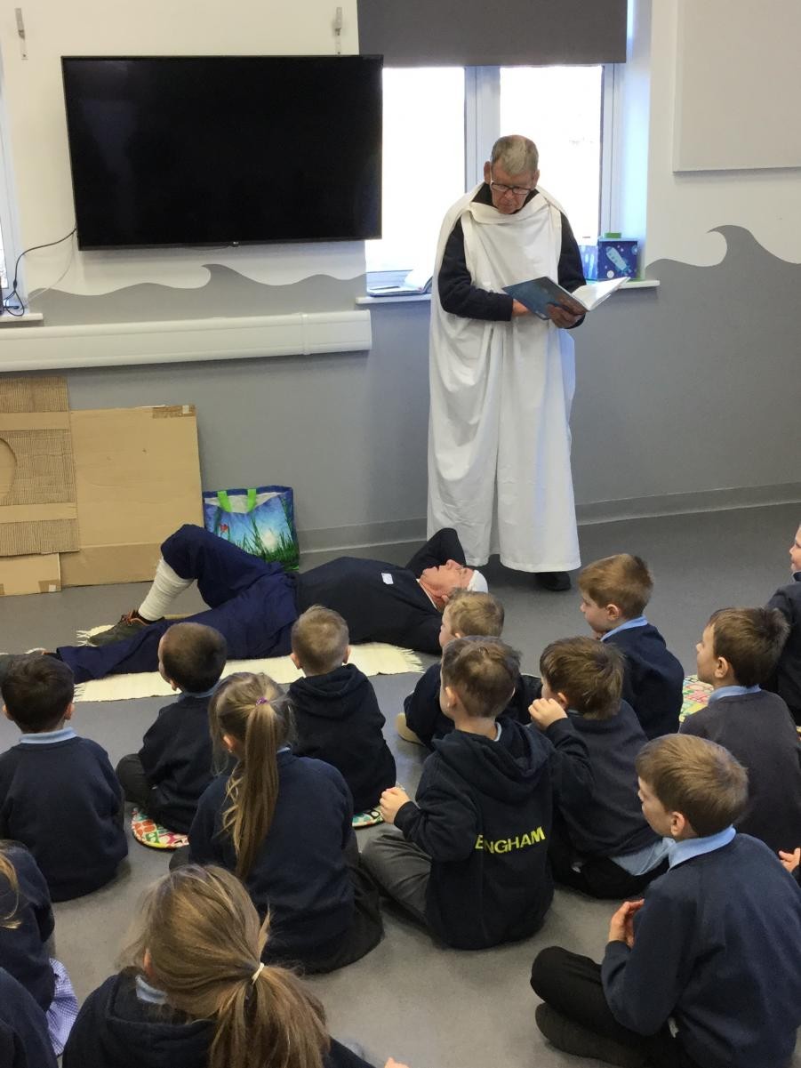 Jesus was busy teaching.