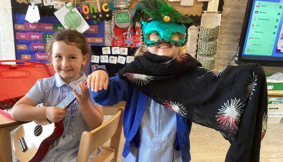 Creating drama and singing!